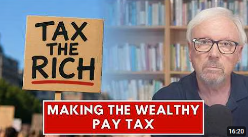 Screenshot from Richard J Murphy's video, Why the wealthy pay less tax than you &ndash; and how to fix it.